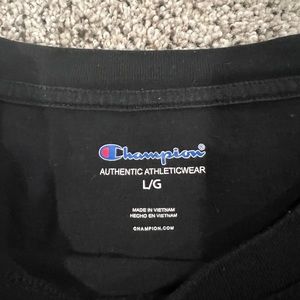 Men’s Black Champion Tee (L)
